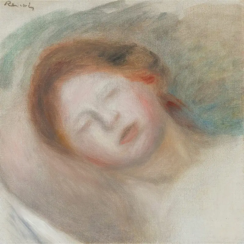 Tête De Femme av Pierre-Auguste Renoir