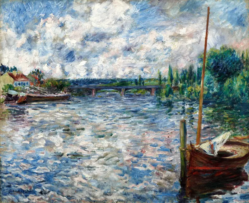 The Seine at Chatou av Pierre-Auguste Renoir