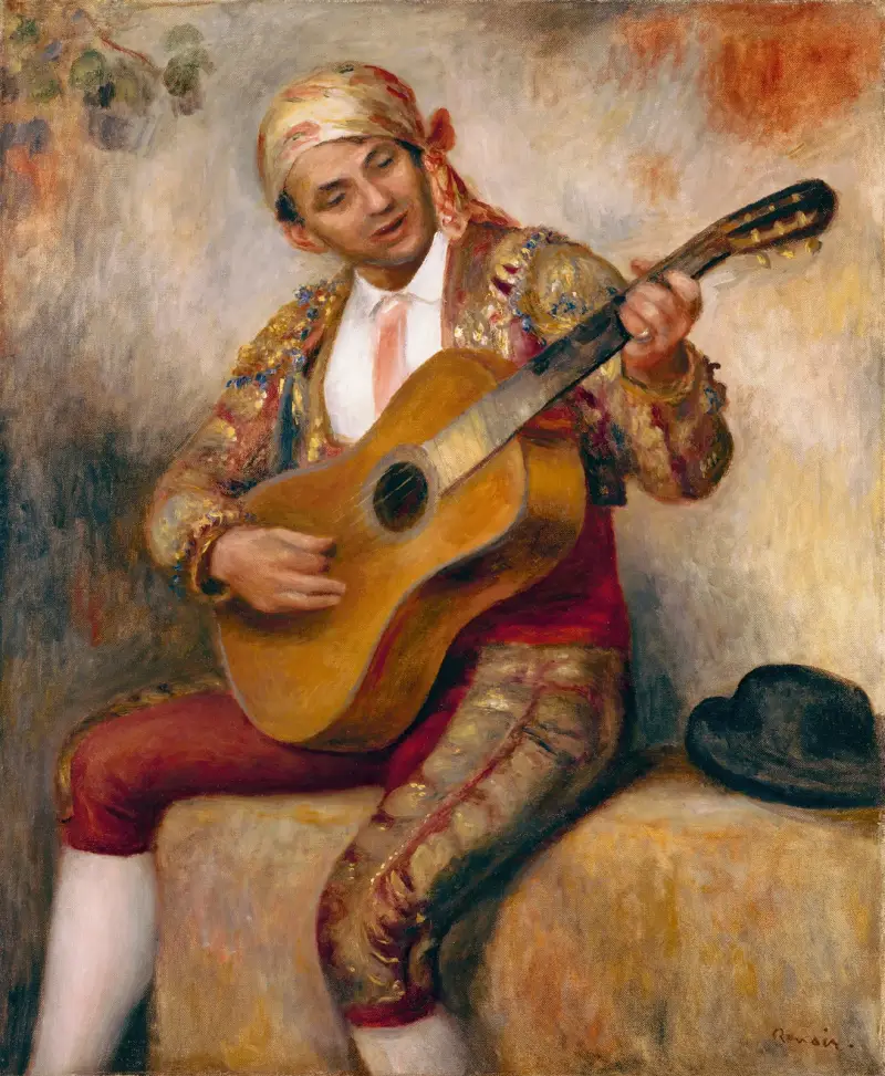 The Spanish Guitarist av Pierre-Auguste Renoir