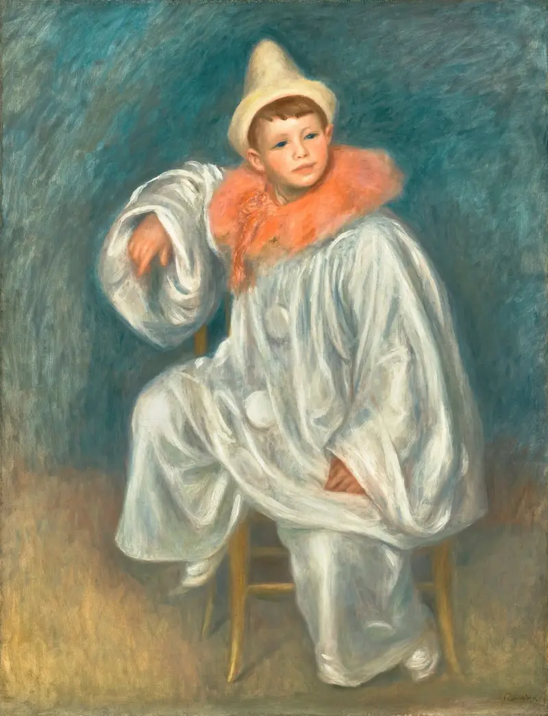 Der weiße Pierrot von Pierre-Auguste Renoir