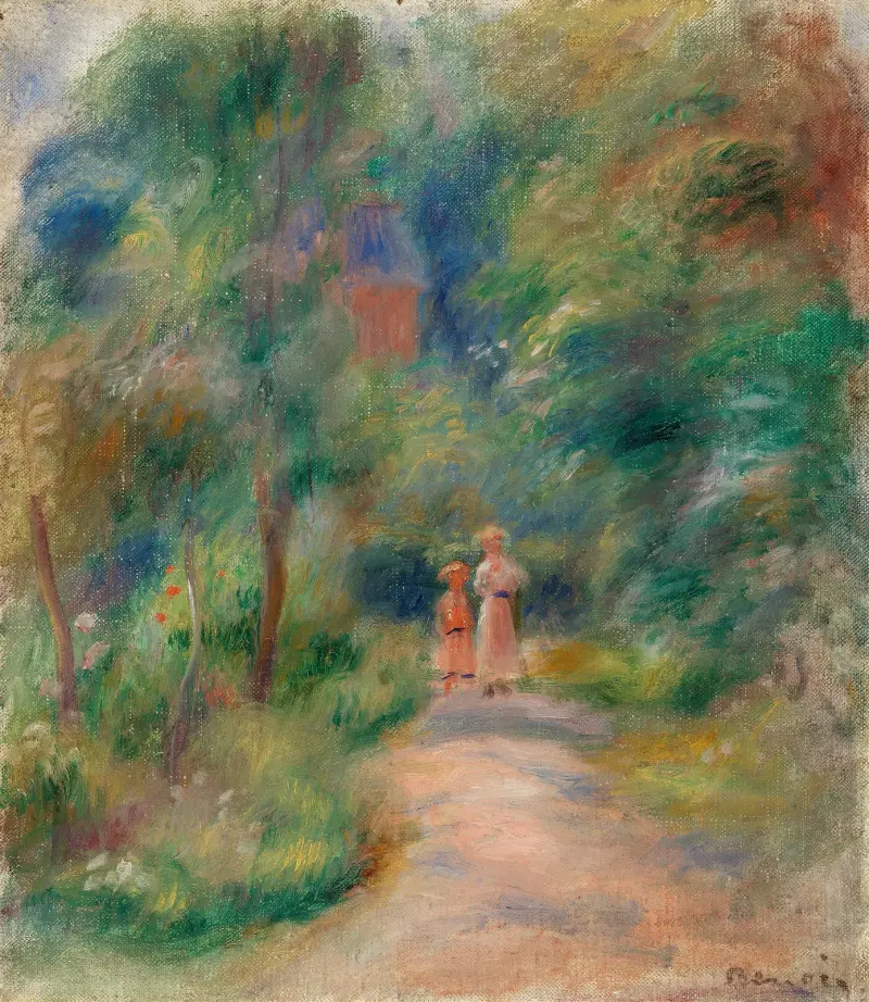 Dvě postavy na stezce, Pierre-Auguste Renoir