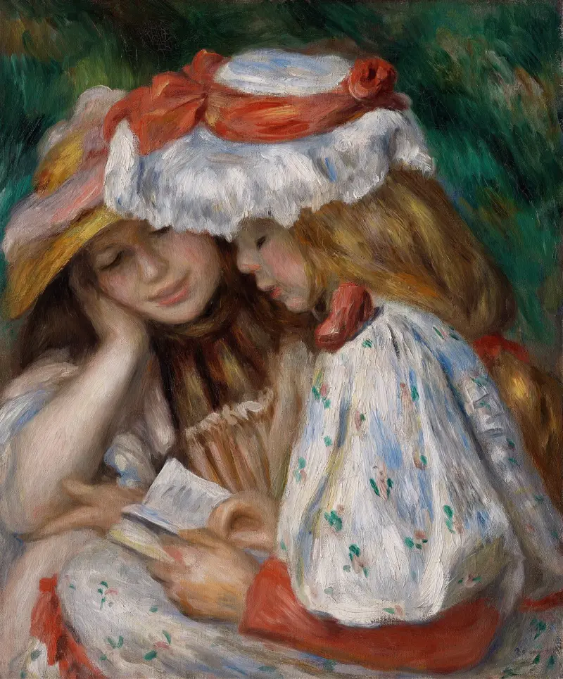 Zwei lesende Mädchen von Pierre-Auguste Renoir