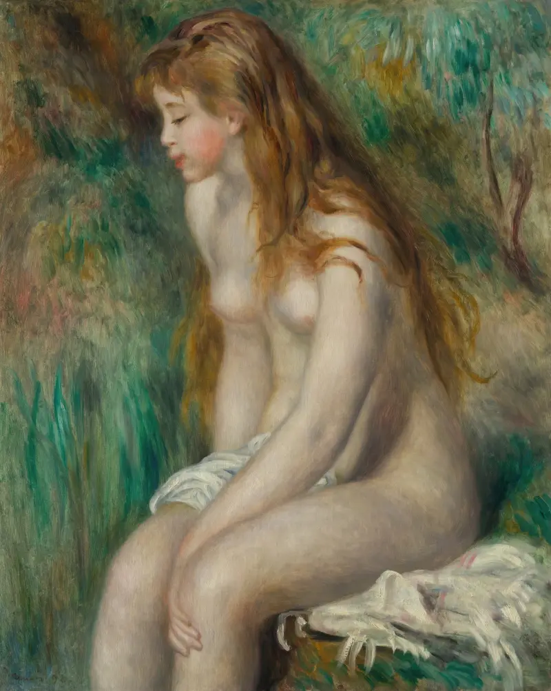 Badendes Mädchen von Pierre-Auguste Renoir