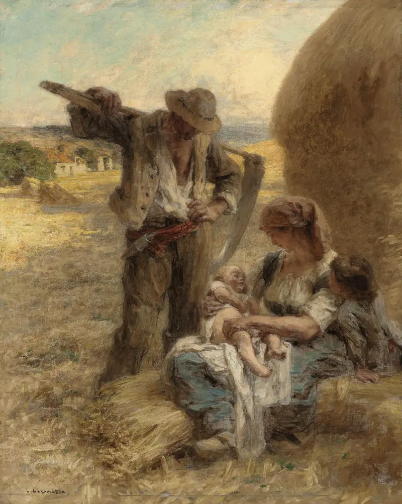 Familjen av Léon Augustin Lhermitte