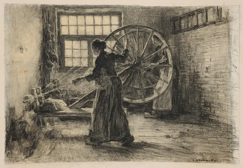 Prządka, Léon Augustin Lhermitte