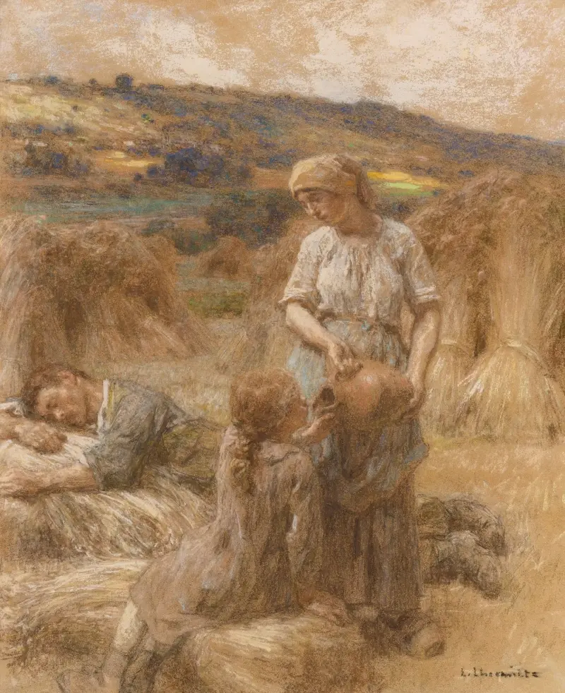 Törsten under skörden av Léon Augustin Lhermitte