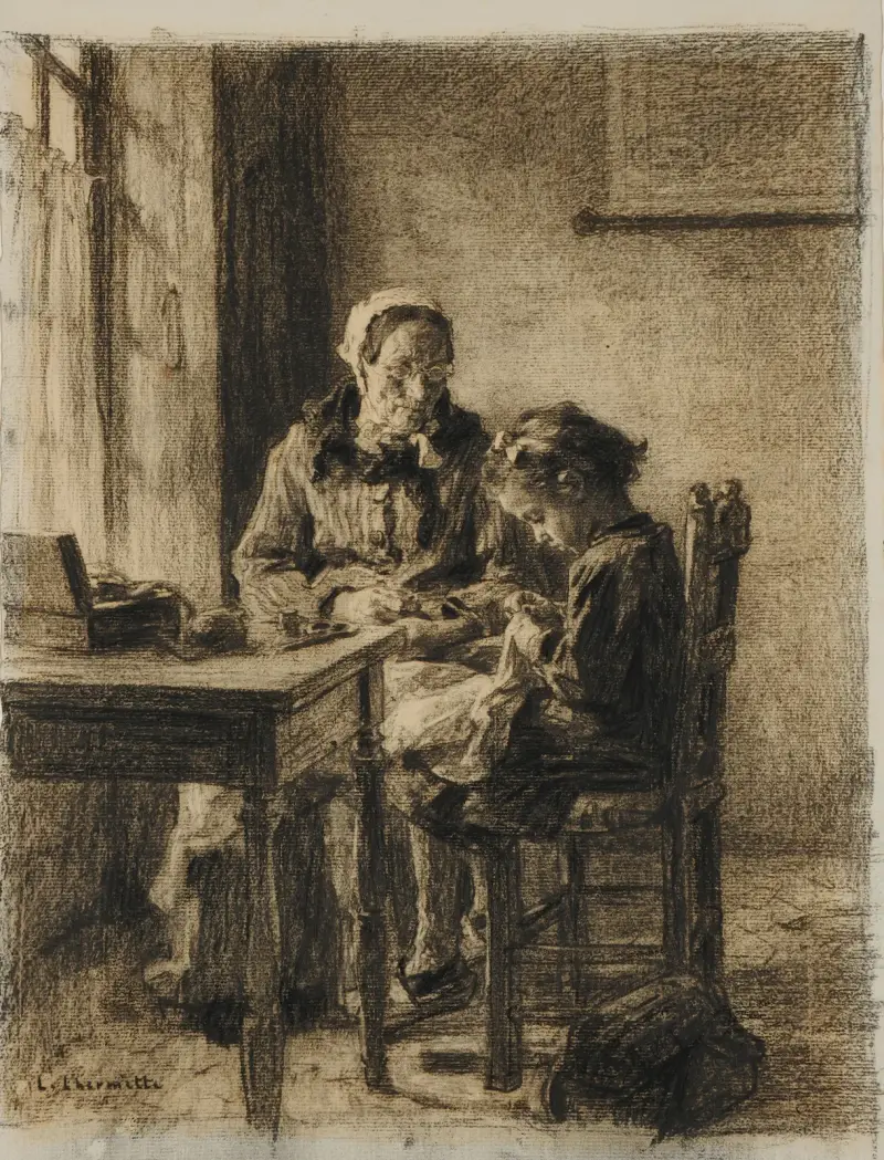 Švadleny, 1887, Léon Augustin Lhermitte