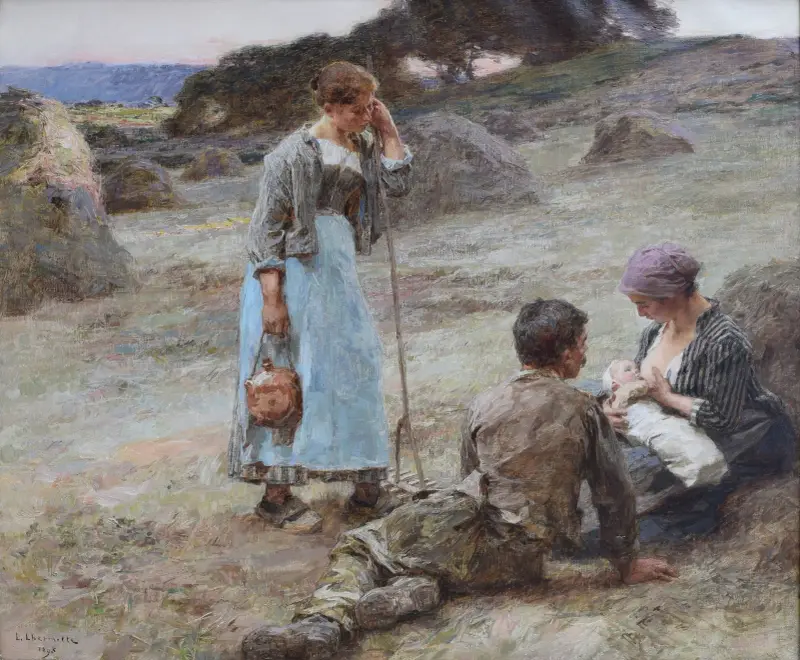 Die Stunde des Kindes von Léon Augustin Lhermitte
