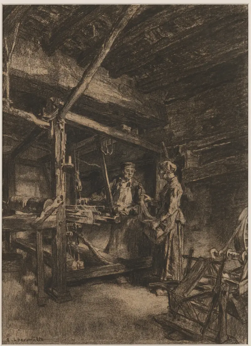 Tkadlec (Le tisserand), Léon Augustin Lhermitte