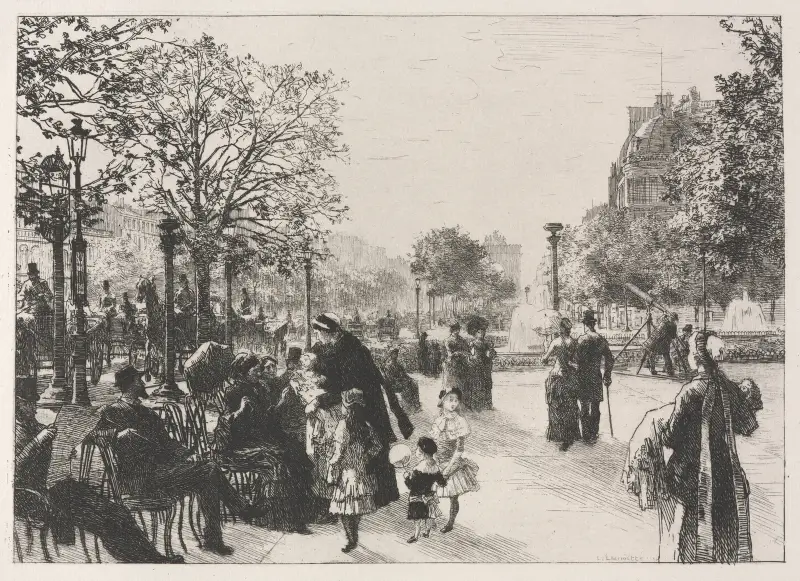 Ogrody Tuileries, Léon Augustin Lhermitte