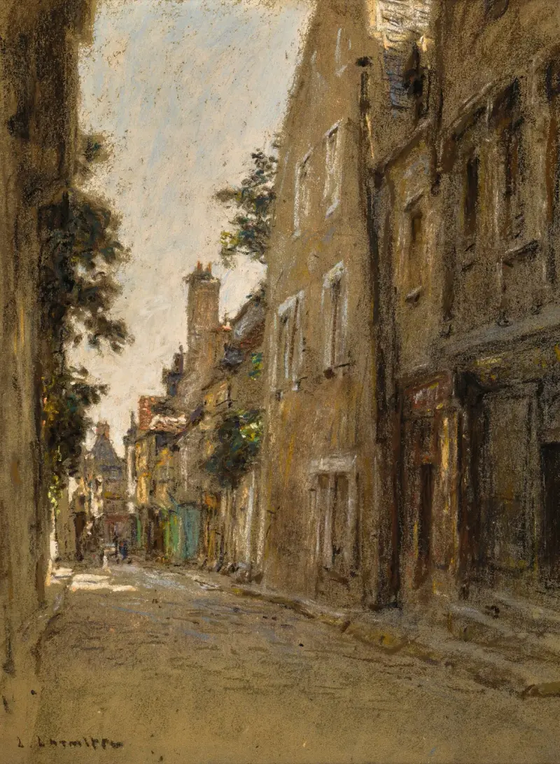 En gata i Bourges av Léon Augustin Lhermitte