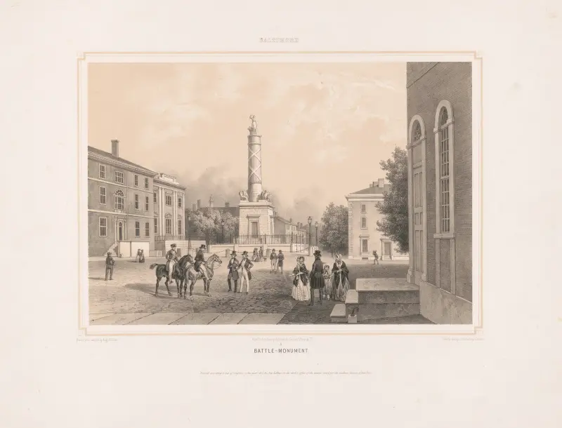 Baltimore Battle Monument von Augustus Köllner