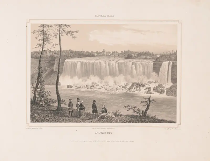 Niagarafälle, amerikanische Seite von Augustus Köllner