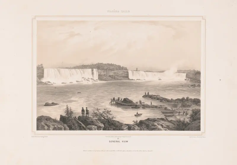 Pohled na Niagarské vodopády, Augustus Köllner