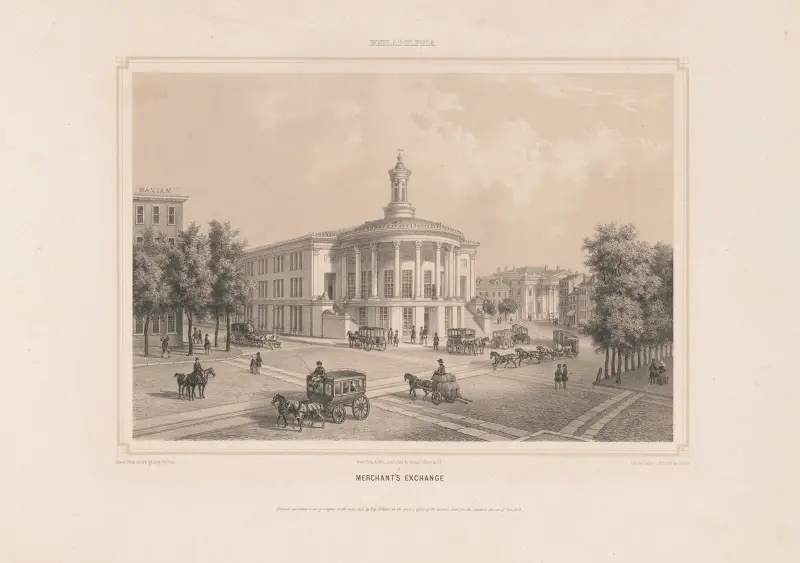 Philadelphia merchant’s exchange av Augustus Köllner