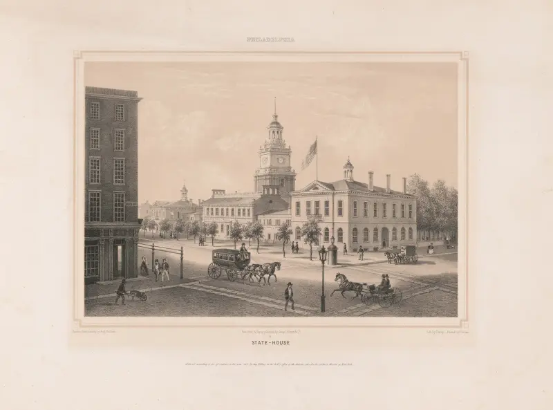 Philadelphia. State House von Augustus Köllner