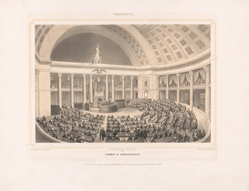 Washington. Chamber of representatives av Augustus Köllner