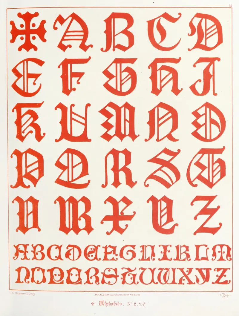 Alphabete 2 von Augustus Pugin