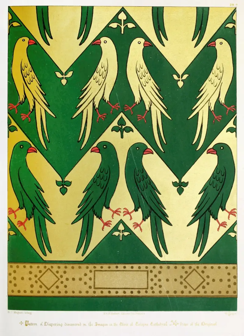 Diapering from Cologne Cathedral av Augustus Pugin
