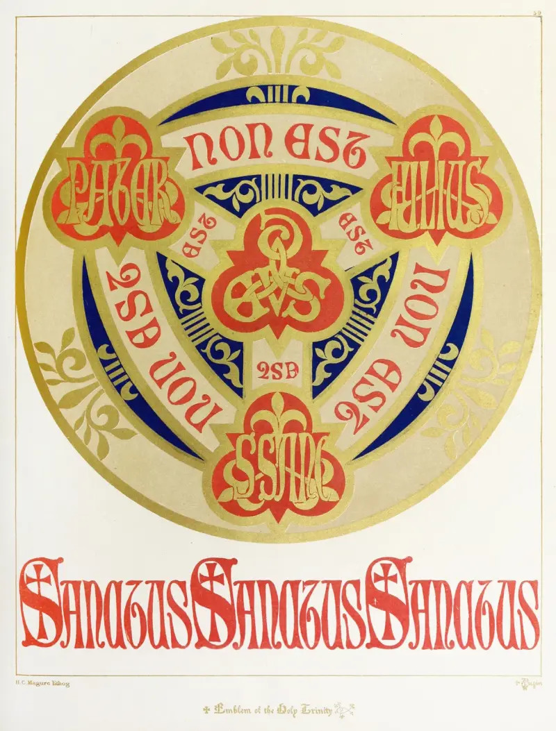 Den heliga treenighetens emblem av Augustus Pugin