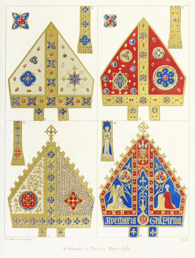 Čtyři drahocenné mitry, Augustus Pugin