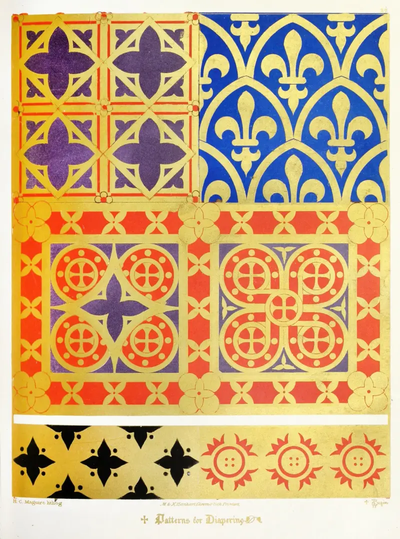 Vzory pro diapering 4, Augustus Pugin