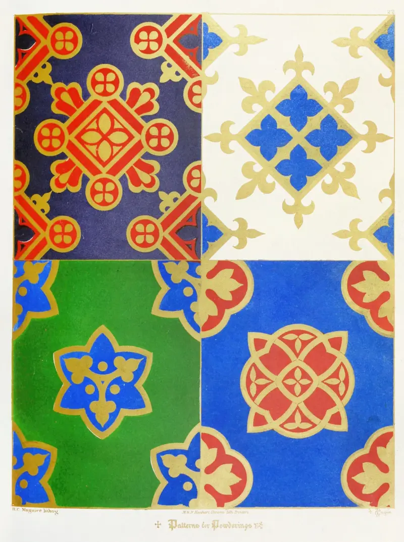 Patterns of Powdering 2 av Augustus Pugin