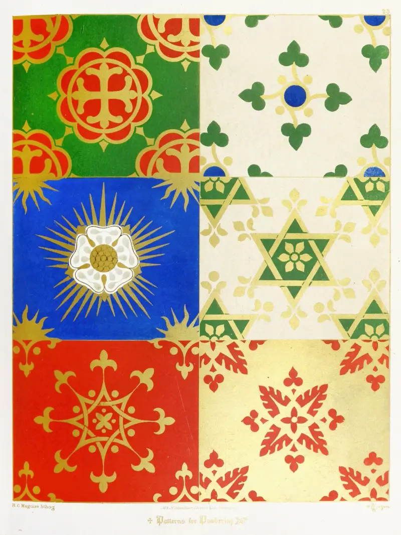 Patterns of Powdering 3 av Augustus Pugin