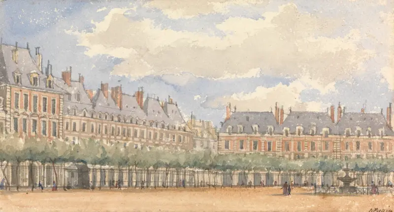 Place Royale, Paris av Augustus Pugin