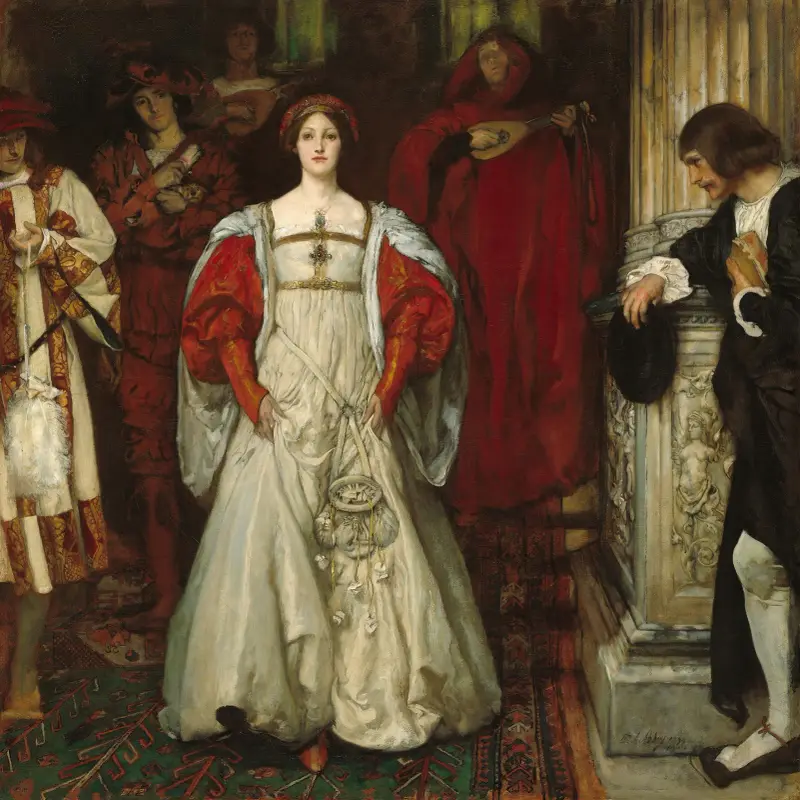 Vem är Sylvia? Vad är hon, som alla herdarna prisar? av Edwin Austin Abbey
