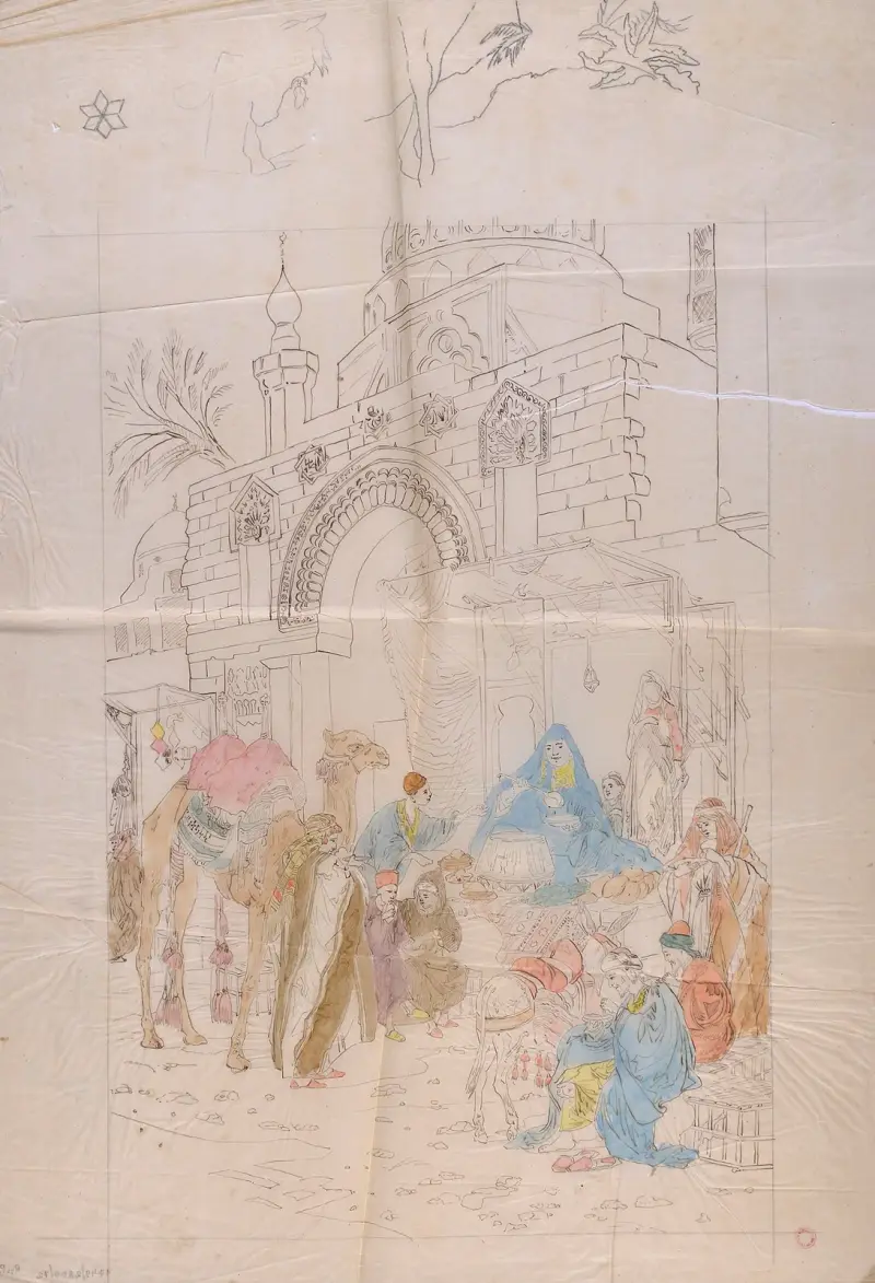 Straßenküche in Kairo von Stanisław Chlebowski