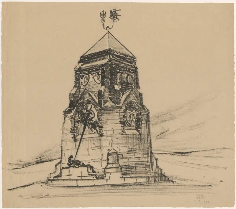 Design of the Grunwald Monument av Stanisław Noakowski