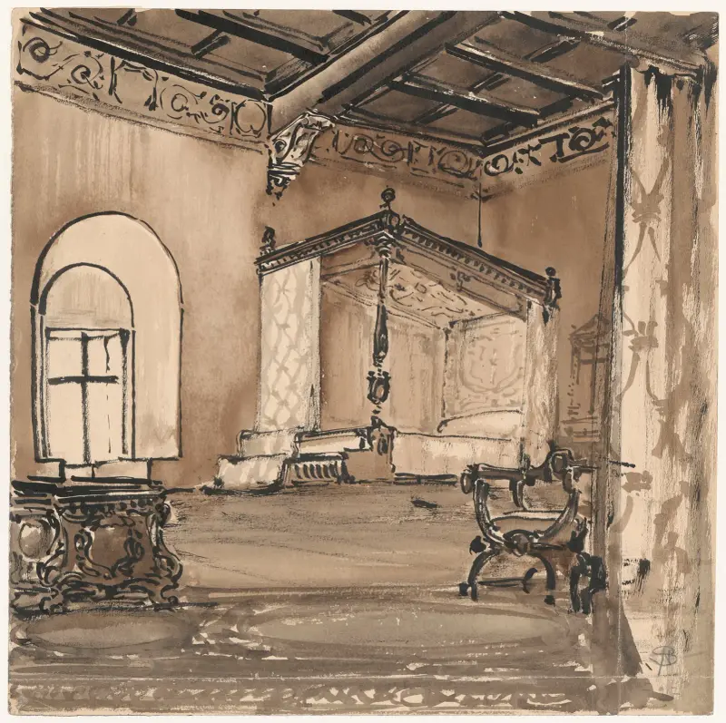 Romańska sypialnia, Stanisław Noakowski