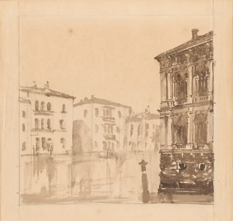 Venice in fog av Stanisław Noakowski