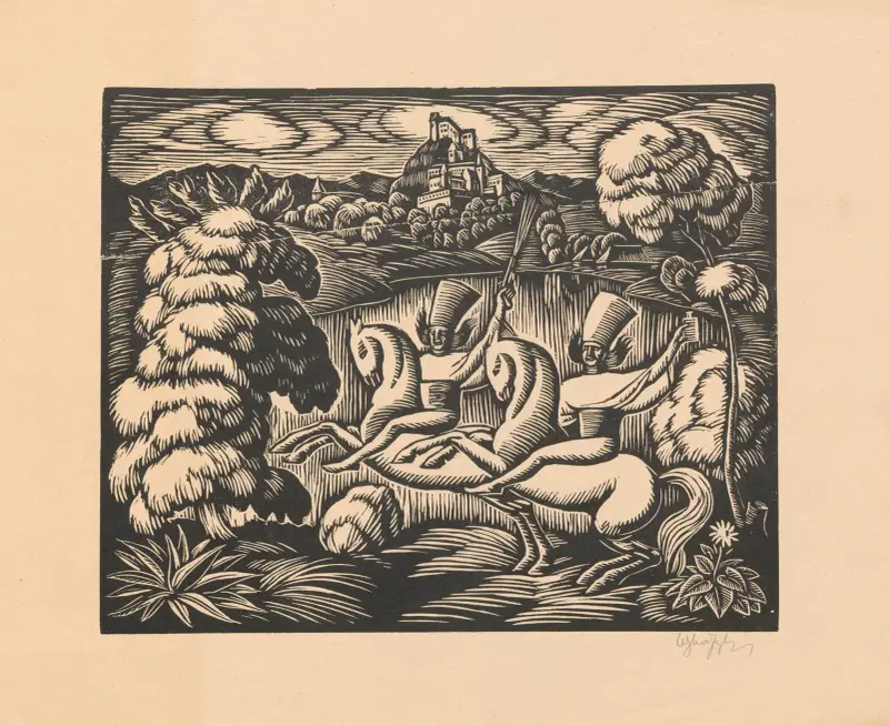 Hulanka von Władysław Skoczylas