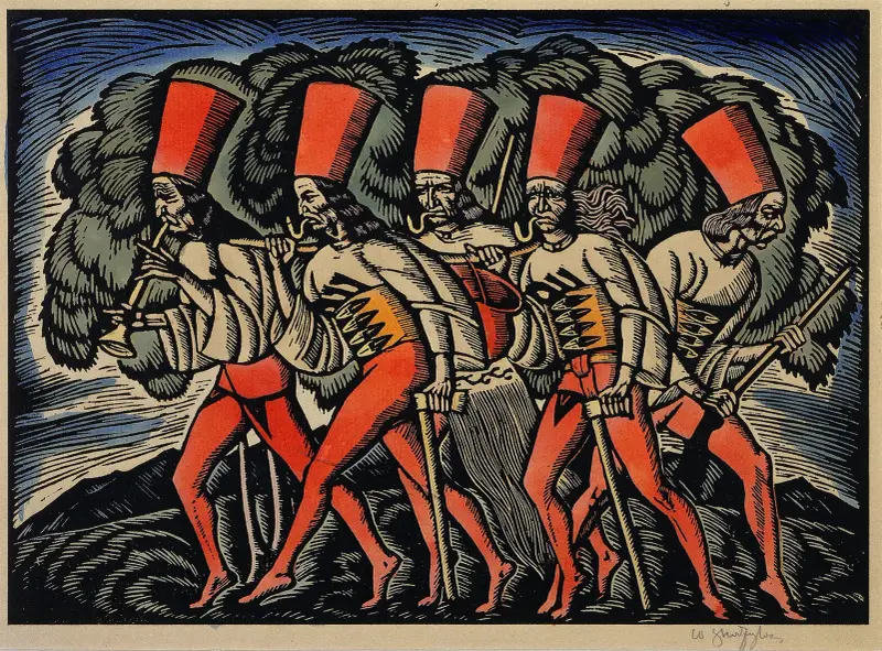 March of bandits av Władysław Skoczylas