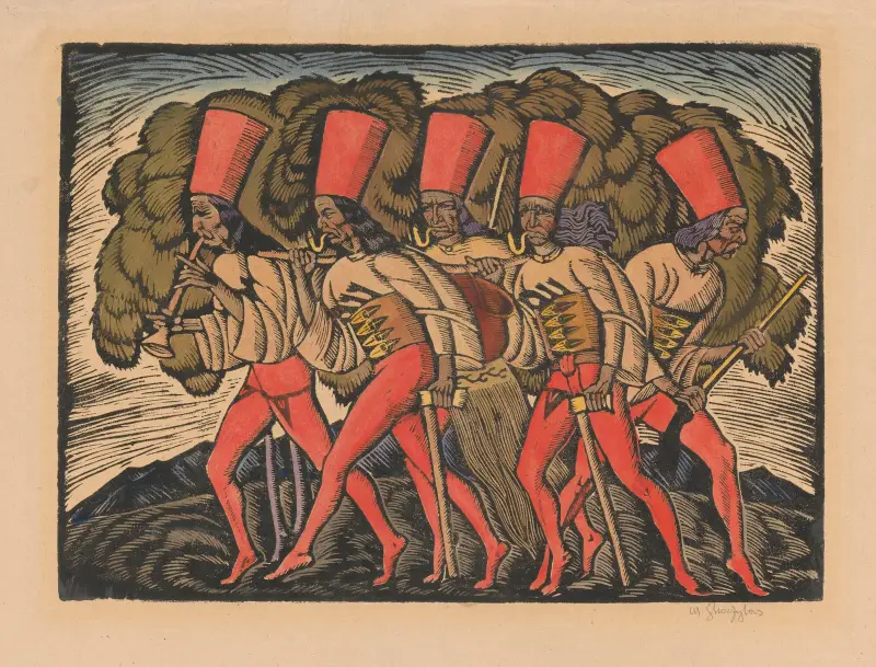March of the Robbers av Władysław Skoczylas