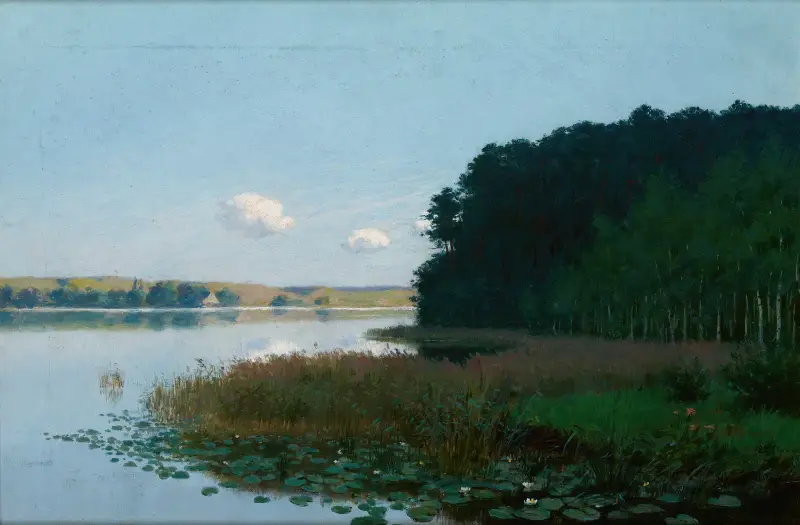 Lake with Water-Lilies av Stanisław Witkiewicz