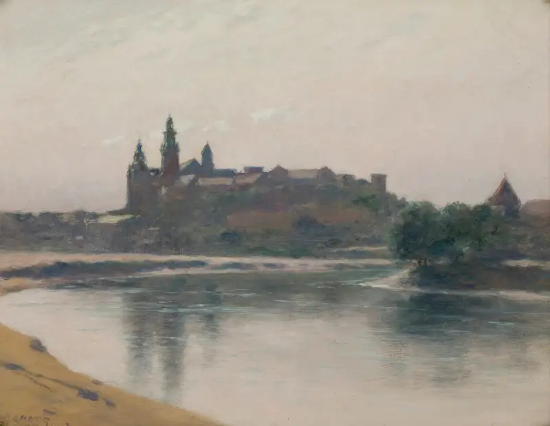 Wawel von der Weichselseite von Stanisław Witkiewicz