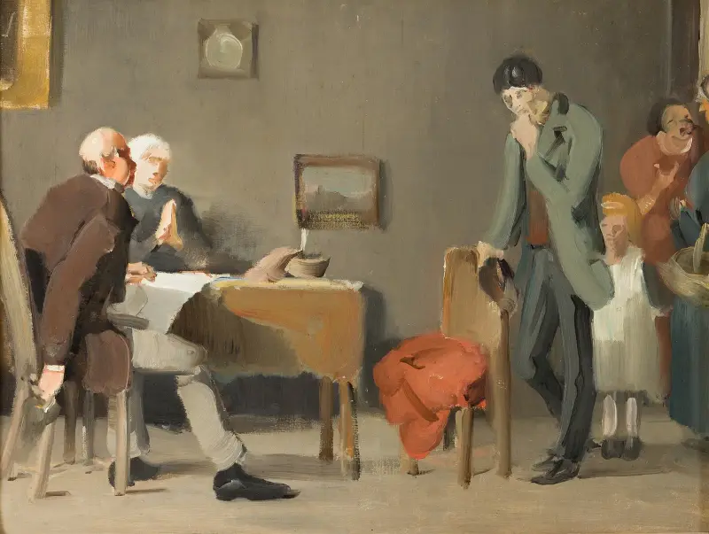 The Prodigal Son. Sketch av Axel Kulle