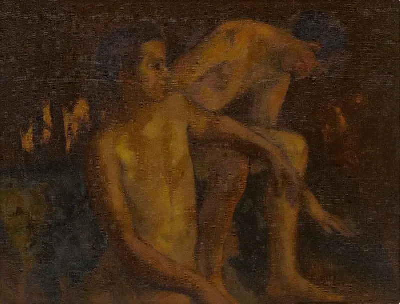 Porträtt av konstnärens söner av Arthur B. Davies