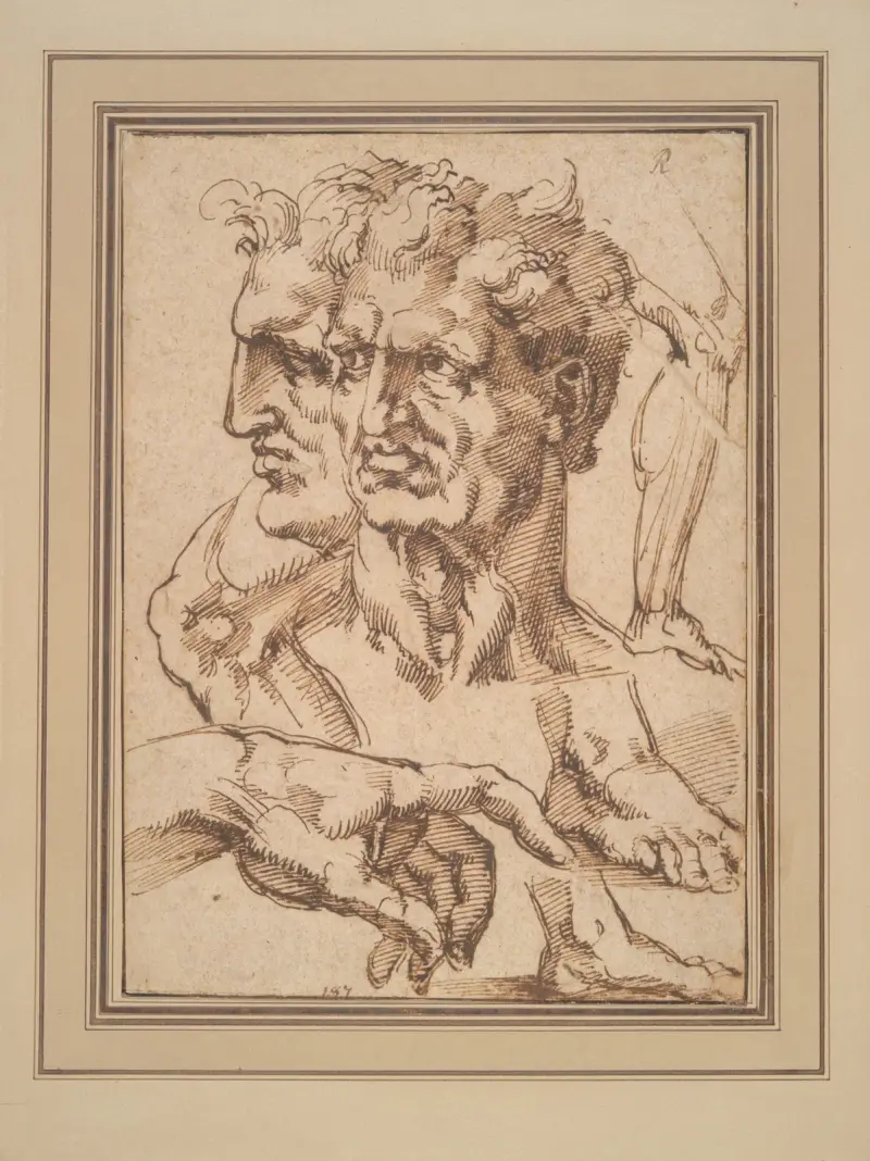 Sheet of Studies av Baccio Bandinelli