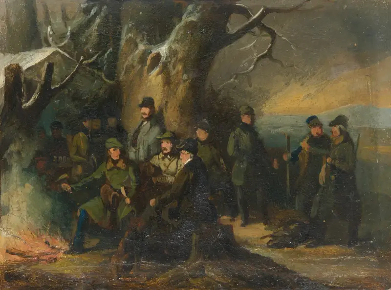 Grand ducal hunting party, 1842 – nr 1 av Johann Baptist Kirner