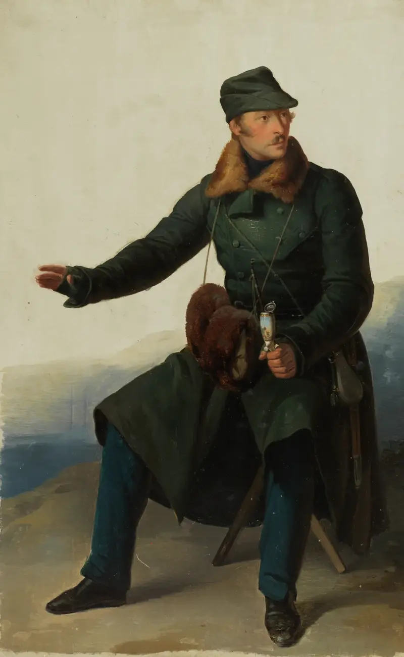 Markgreve Wilhelm av Baden, vänd åt vänster av Johann Baptist Kirner