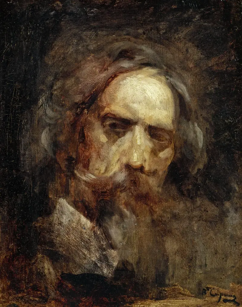 Självporträtt av Jean-Baptiste Carpeaux