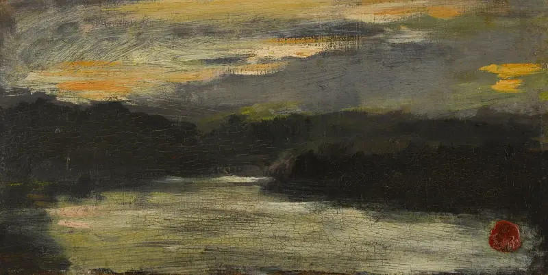 Effekt av himmel över en flod av Jean-Baptiste Carpeaux