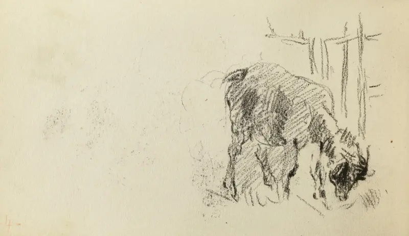 Studie av en get av Jean-Baptiste Carpeaux