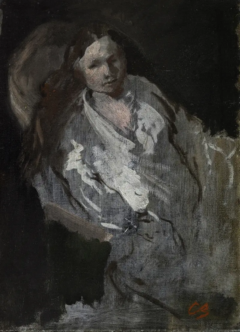 Madame Carpeaux en déshabillé av Jean-Baptiste Carpeaux