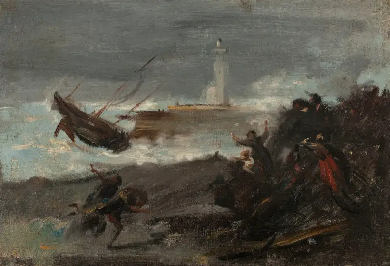 Schiffbruch im Hafen von Dieppe von Jean-Baptiste Carpeaux