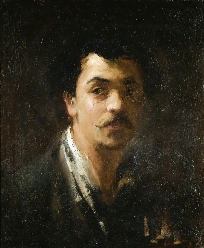 Porträtt av skulptören Alexandre Falguière av Jean-Baptiste Carpeaux